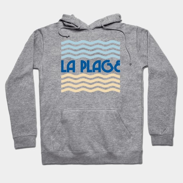 La Plage - The Beach (ocean colors) Hoodie by Belcordi